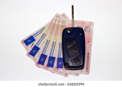 Polish Driving License / Polish Driving License And Car Key.