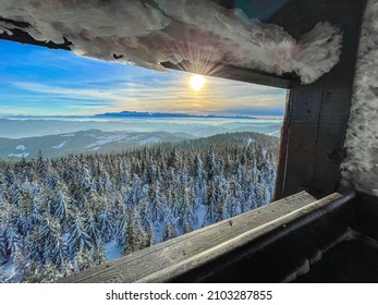 Polish Mountains - Tatry - Beautifull Winter Panorama. View From Watch Tower.