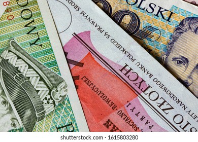 Polish Old, Communistic Notes, Money From The Former Peoples Republic Of Poland.