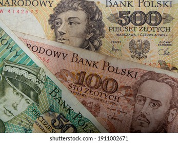 Polish Old, Communistic Notes, Money From The Former Peoples Republic Of Poland