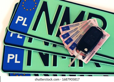 Polish Vehicle Documents, Driving License, License Plates