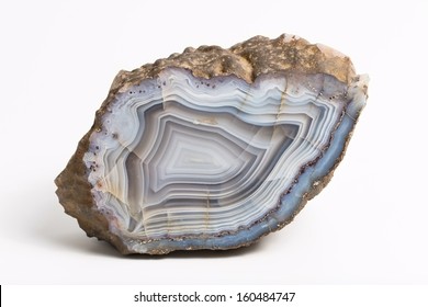 Polished Agate Stone Cut Isolated