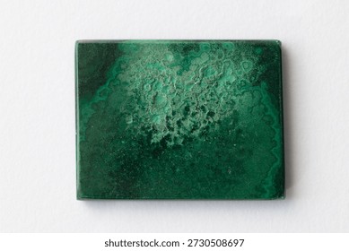 Placa rectangular malaquita pulida