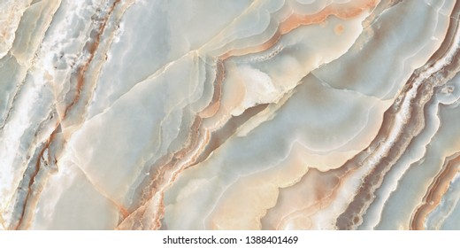 polished onyx marble with high resolution, Aqua tone emperador natural breccia stone agate surfaces, exotic semi precious Onice modern Italian marbel, quartzite structure slice mineral macro closeup.