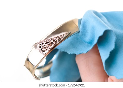 Polishing  Jewelry With A Cloth