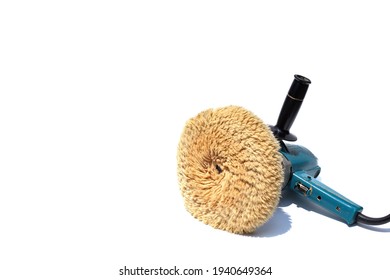 Polishing Machine On A White Background