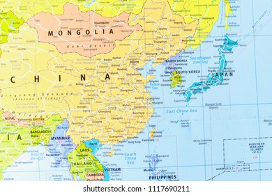 Political Map East Asia Region 1117690211 Shutterstock Political Map East Asia Region 260nw 1117690211
