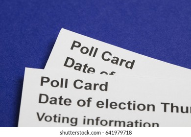 Poll Card For The UK General Election