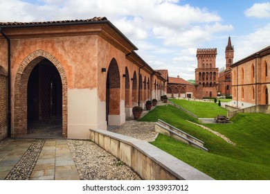 Pollenzo, Italy - June 12, 2020: Exterior View Of The Castle Of Pollenzo, Italy, On June 12 2020; Also Known For Its University Of Gastronomic Sciences, Founded By The Slow Food Movement