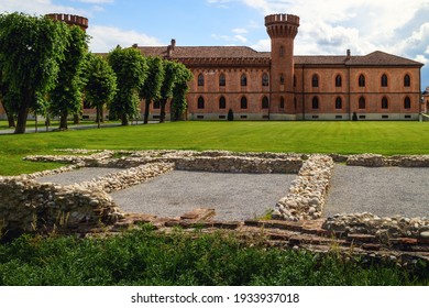 Pollenzo, Italy - June 12, 2020: Exterior View Of The Castle Of Pollenzo, Italy, On June 12 2020; Also Known For Its University Of Gastronomic Sciences, Founded By The Slow Food Movement