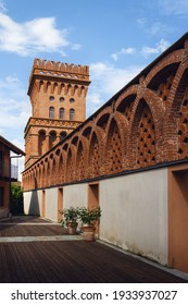 Pollenzo, Italy - June 12, 2020: Exterior View Of The Castle Of Pollenzo, Italy, On June 12 2020; Also Known For Its University Of Gastronomic Sciences, Founded By The Slow Food Movement