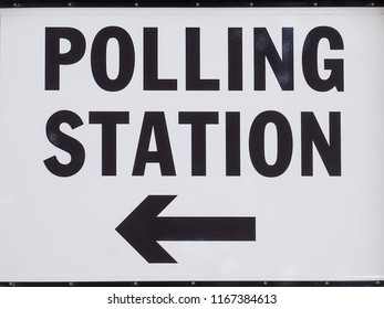 polling station place for voters to cast ballots in UK elections