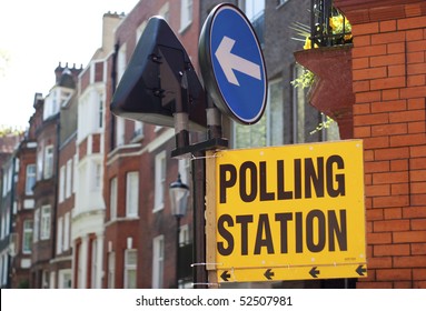 Polling Station in UK General Election 2010