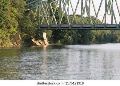 Pollution Floating In The Seneca River, NY