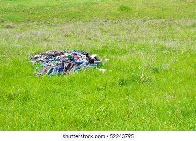 Pollution of a meadow