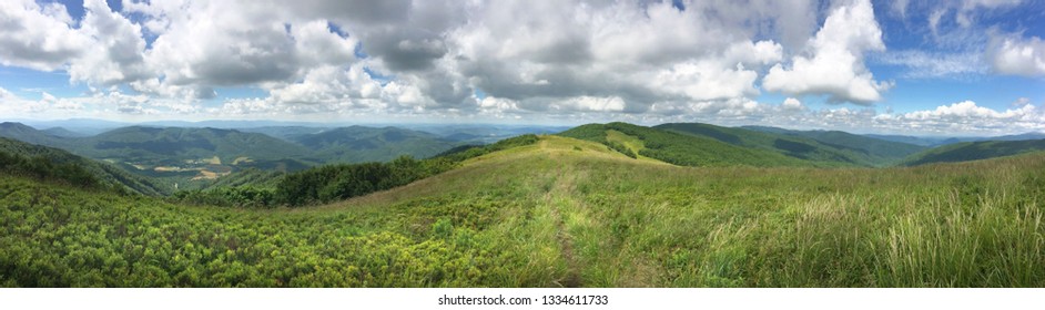 Poloniny, Mountain Ridge View To Plasa, Slovakia