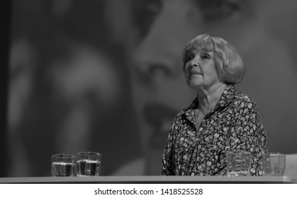 POLTAVA, UKRAINE - JUNE, 7 2019: Ukrainian-Soviet Actress Ada Rogovtseva During The Conduct Meridian Poltava Festival Of Poets At The City House Of Culture