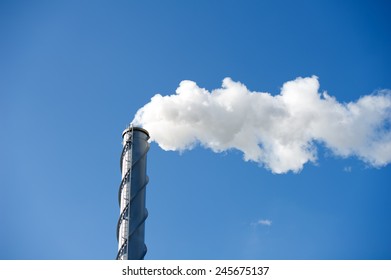 Polution - Chimney Poluting The Air