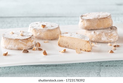 Polvoron - Spanish Almond Shortbread Close Up