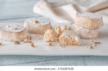 Polvoron - Spanish Almond Shortbread Close Up