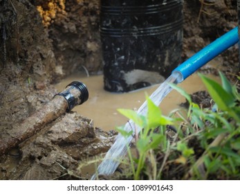 Poly Pipe Burst Under Maintenance Stock Photo 1089901643 | Shutterstock