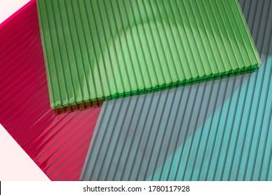 Polycarbonate Plastic Sheets Panels Images. PC Hollow Sheet For Translucent Roofing.