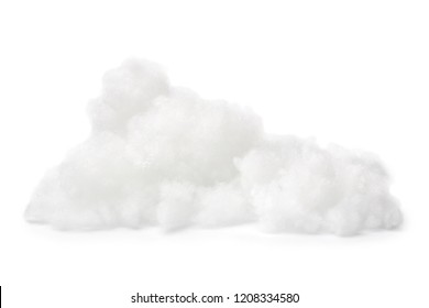 Polyester Hollow Fiber On White Background