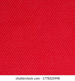 Polyester Sandwich Mesh Texture In Red