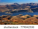 POLYFYTOS LAKE, GREECE.
The "High" bridge of Servia (1372 meters long) and Polyfytos lake, Kozani, Macedonia.