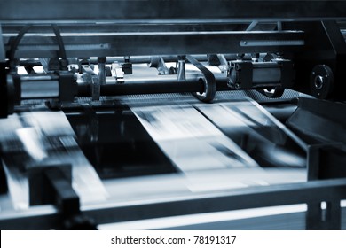 Polygraphic Process In A Modern Printing House