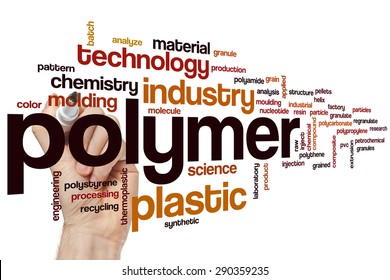 Polymer word cloud concept
