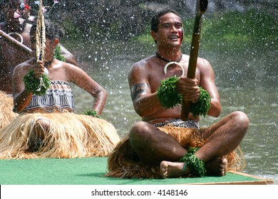 POLYNESIAN CULTURAL CENTER, HI - JUNE 15:  Dancers And Performers Demonstrating Traditional Polynesian Culture On 6/15/2005.