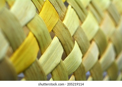 Polynesian Maori weaving artwork. Abstract background and texture. No people. Copy space