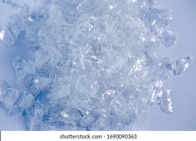 Polypropylene Granule Close-up Background Texture. Plastic Resin ( Masterbatch).Grey Chemical Granules For Industrial Plastic Production