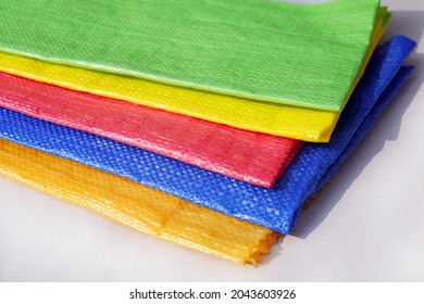 Polypropylene plastic bags different colors