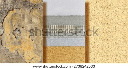 POLYSTYRENE PANEL FOR EXTERNAL THERMAL INSULATION - Detail concept with the application phases of the various layers, plaster waal and plaster wall