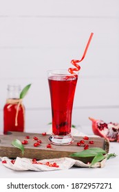 Pomegranate cocktail Garnet red cocktail's for bar club background  - Shutterstock ID 1872957271