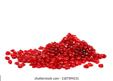 Pomegranate fruit isolated on the white background.