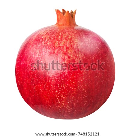Pomegranate fruit isolated on white background. Clipping path included. Imagine de stoc © 