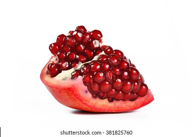 Pomegranate Isolated On White