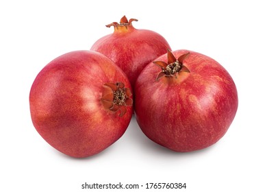 Pomegranate isolated on white background with clipping path and full depth of field. - Shutterstock ID 1765760384