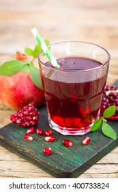 Pomegranate Juice In The Glass