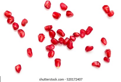 Pomegranate On A White Background