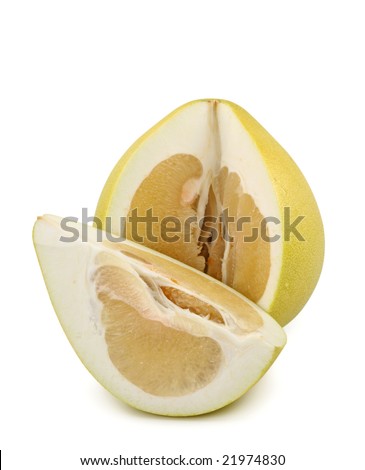 Pomelo isolated on white background