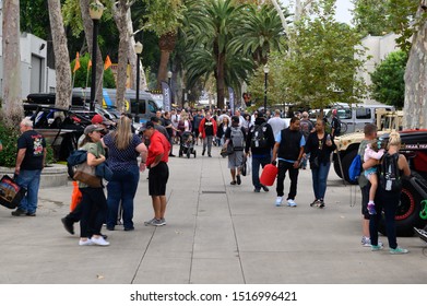 Pomona, California / United States - September, 28th 2019  Spectator Crowds And Fans At Pomona Fairplex Off Road Expo Show