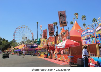 Pomona, California, USA - September 15, 2014: LA County Fair is one of the fourth largest fair in USA. It provides a place where people learn about California's heritage and enjoy traditional food.