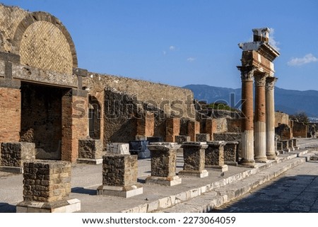 Pompeii, Naples, Italy - The public market in Pompeii
