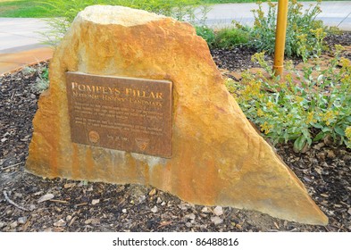 Pompeys Pillar National Monument historic marker