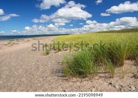 Pomquet beach provincial park, a nice beach on the Northumberland shore of Nova Scotia in an Acadian district