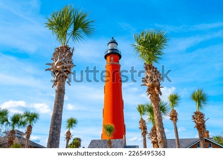Ponce Inlet Lighthouse in Volusia County Park at the South of Daytona Beach, Florida
